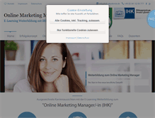 Tablet Screenshot of online-marketing-manager.net